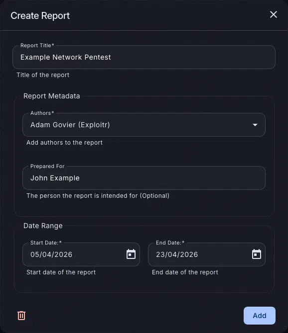 Vulnerability management list view