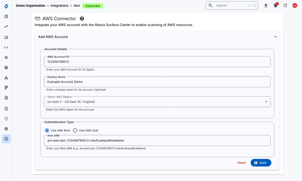 AWS Integration configuration