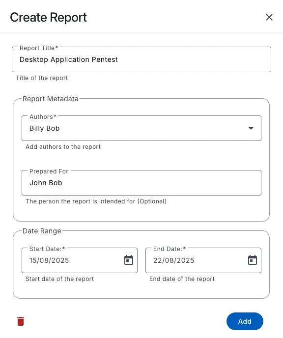 Create a Pentest Report